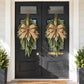 Frosted Cypress & Astilbe Door Swag – Handcrafted Faux Greenery Front Door Decor